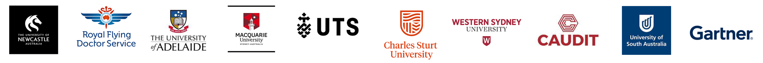 More client logos from Australian universities and research organisations